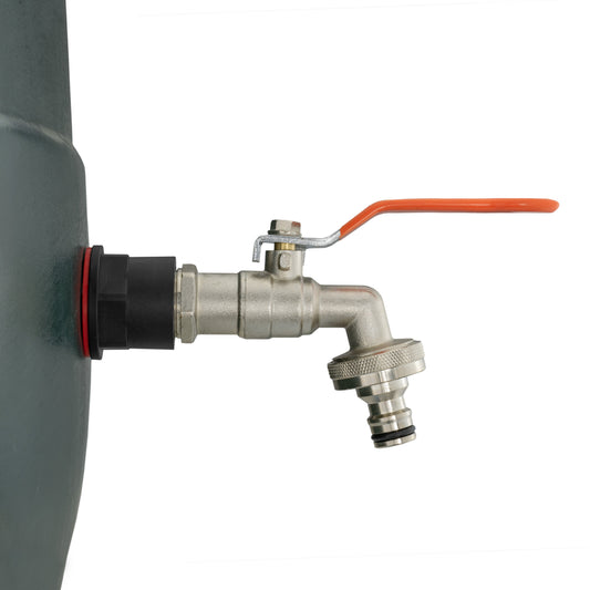 Water Butt Kit 1/2in with Quick Connect Lever Tap Hose Connector Set Tap Adapter