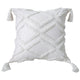 Boho Cotton Cushion Cover with Tassels | Tufted Design 16 - 45x45cm