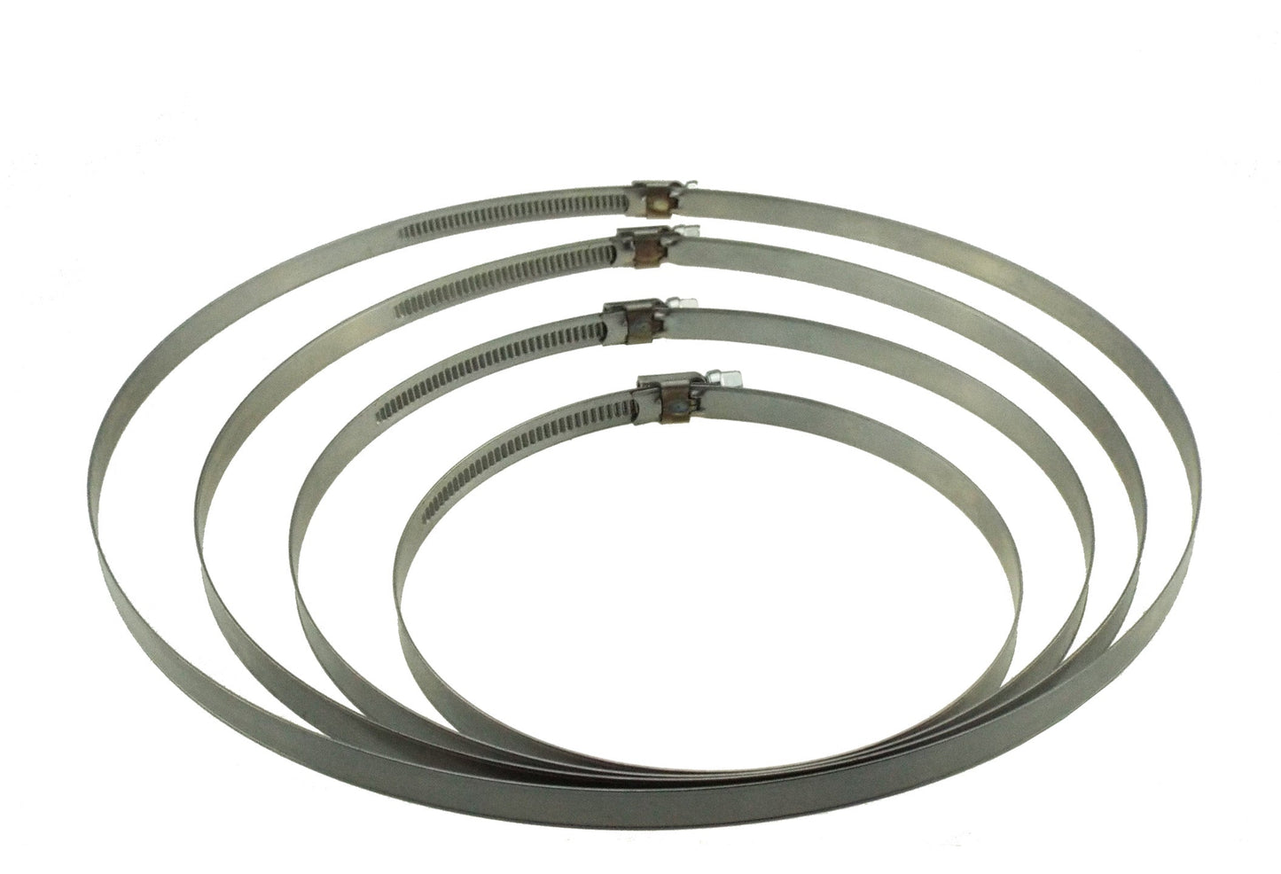 A2 Hose Clip 170mm-190mm - Adjustable 304 Stainless Steel Duct Clamps Hose Pipe Clamps Air Ducting Clamp Worm Drive Hose Clamps