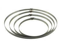 A2 Hose Clip 170mm-190mm - Adjustable 304 Stainless Steel Duct Clamps Hose Pipe Clamps Air Ducting Clamp Worm Drive Hose Clamps