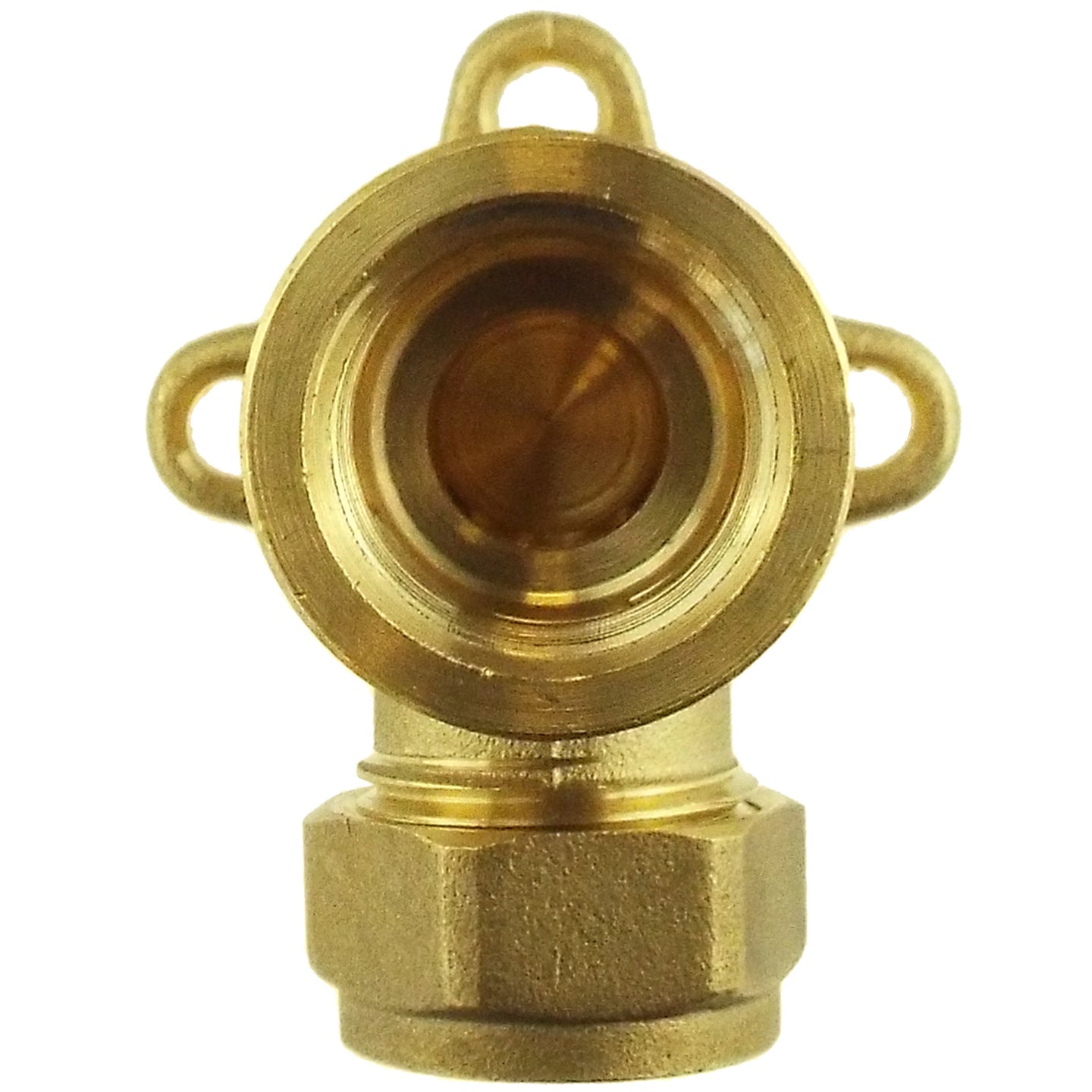 15mm Brass Wall Flange Kit with Double Tap Hose Connector Set BSP Thread Fitting
