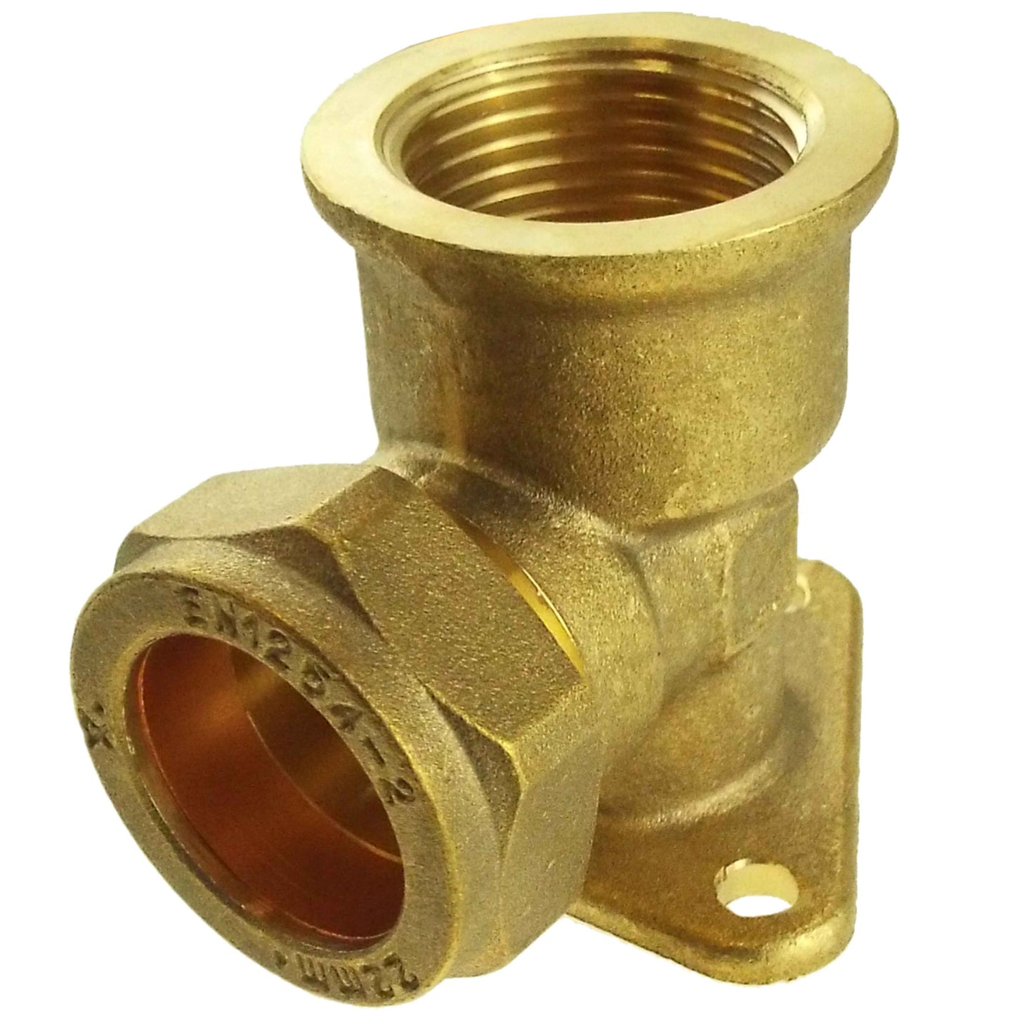 15mm Brass Wall Flange Kit with Double Tap Hose Connector Set BSP Thread Fitting