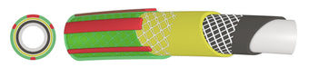 compare product Premium Garden Hose 6-Layer 1/2in Pipe Green Outdoor Watering Kit Lawn Sprinkler