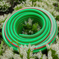 Premium Garden Hose 6-Layer 1/2in Pipe Green Outdoor Watering Kit Lawn Sprinkler