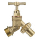 Wall Flange Kit 32mm MDPE - Brass Garden Tap 3/4in Barb for Outdoor Watering Kit