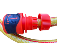 Premium Garden Hose Yellow with Orange Lock Connectors for Garden Irrigation Kit