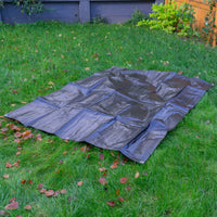 Black Silver L-Grade Tarpaulin 5m x 6m Heavy Duty Outdoor Sheet Waterproof Sheet