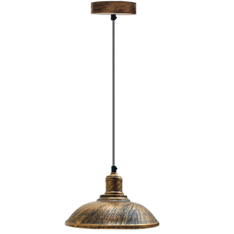 compare product Vintage Pendant Light Shade Metal Lamp Ceiling Lights Brushed Copper~1884