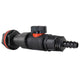 Water Butt Extension Kit 3/4in with In-Line Valve + 16mm Barb Hose Connector Set
